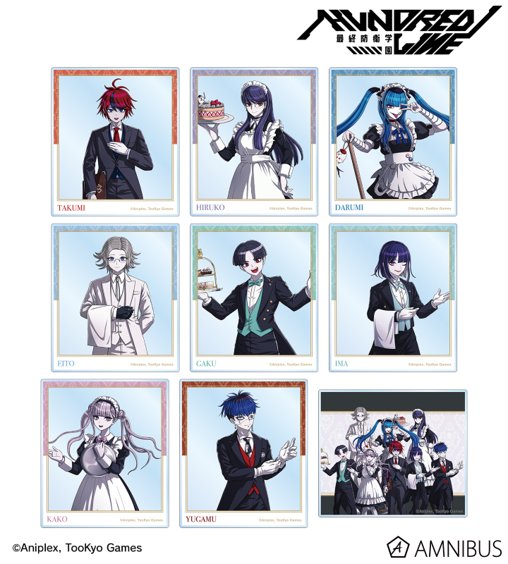 HUNDRED LINE -最終防衛学園-描き下ろし メイド&執事ver. トレーディングアクリルカード(単位/BOX)