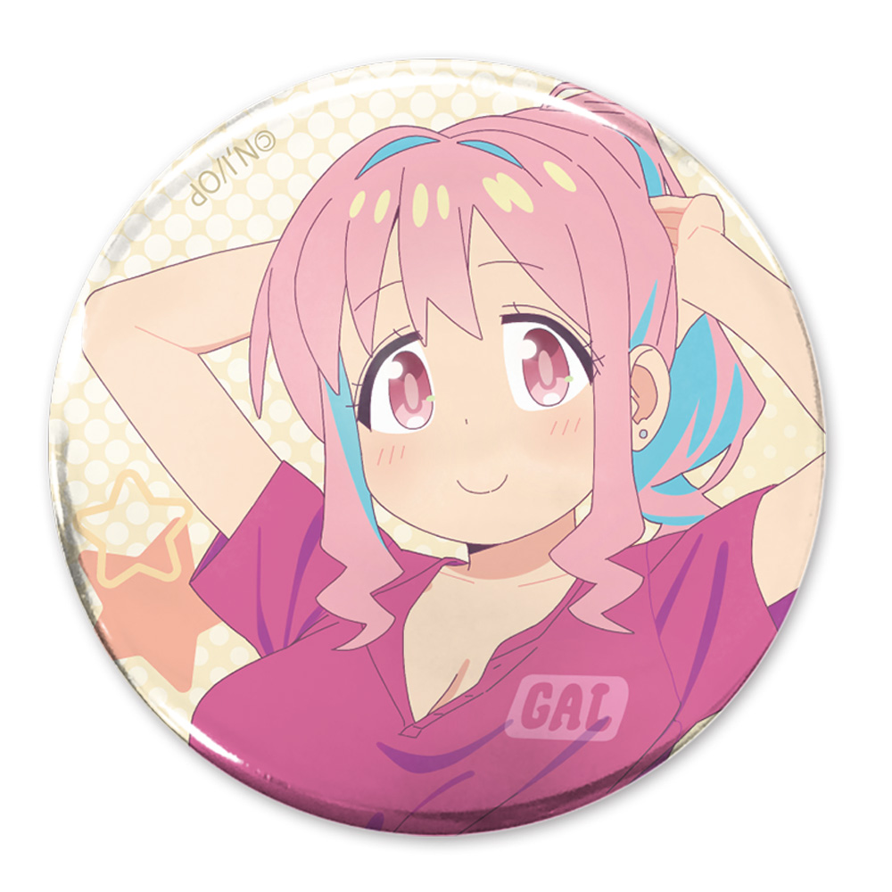 描き下ろし　穂月かえで　６５ｍｍ缶バッジ　銭湯上がりのお着替えＶｅｒ．