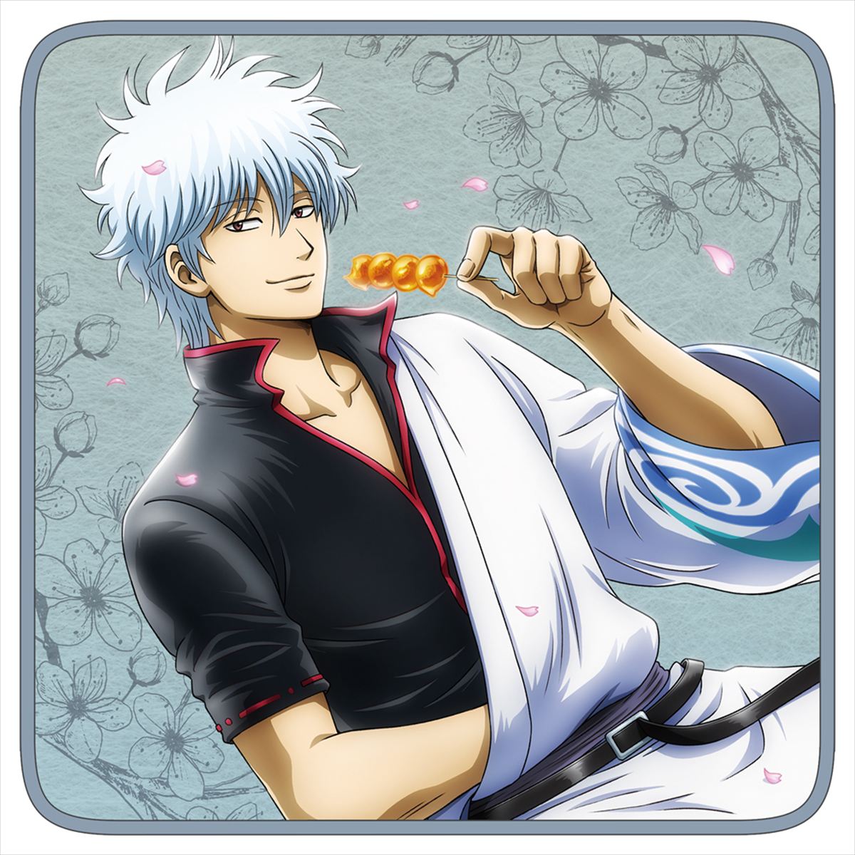 描き下ろし　坂田銀時　フルカラーハンドタオル　小窓から覗く景色Ｖｅｒ．