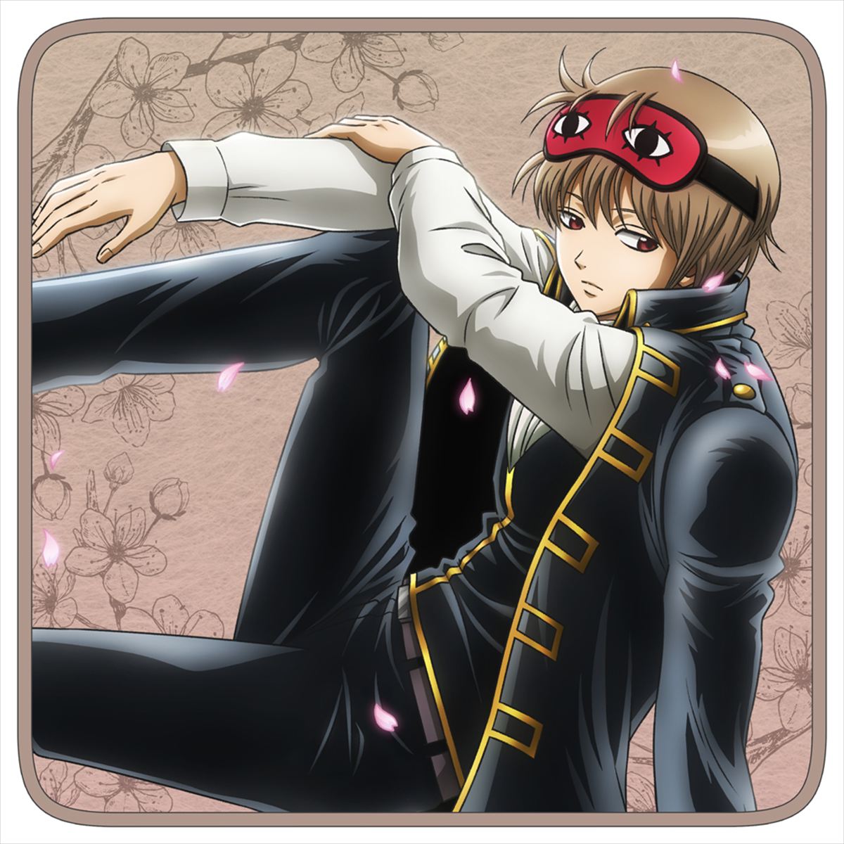 描き下ろし　沖田総悟　フルカラーハンドタオル　小窓から覗く景色Ｖｅｒ．