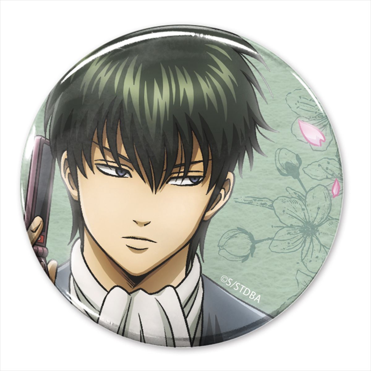 描き下ろし　土方十四郎　６５ｍｍ缶バッジ　小窓から覗く景色Ｖｅｒ．