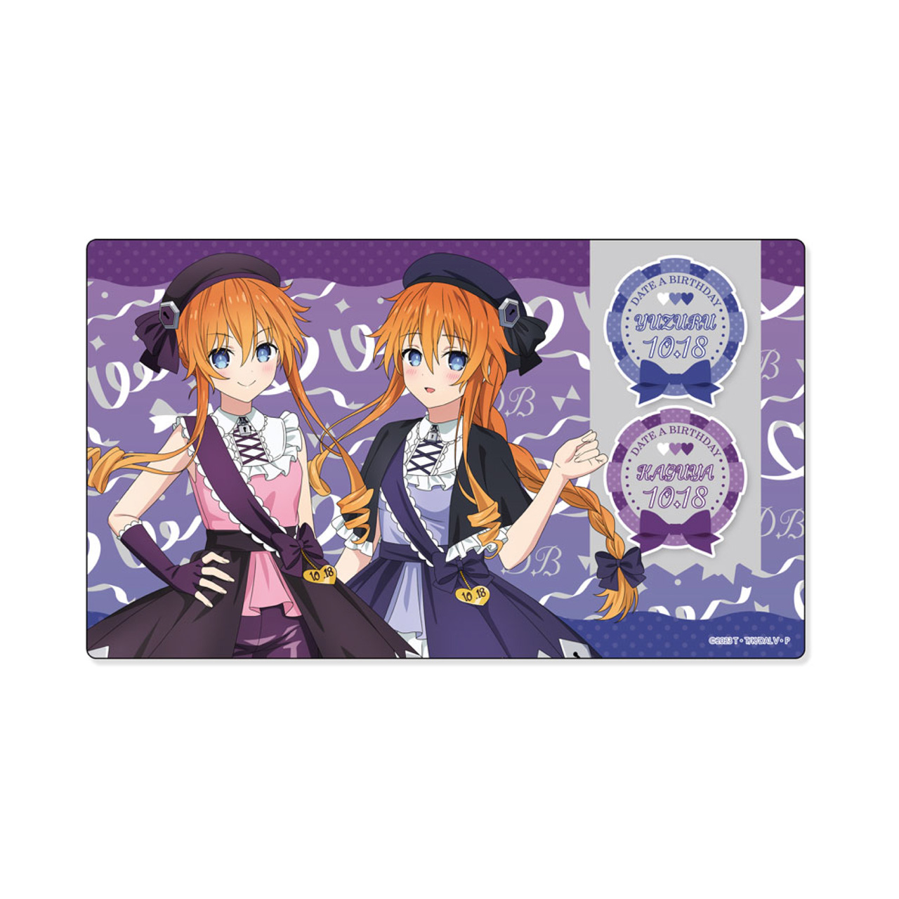 デート*ア*ライブV　デート*ア*バースデー202510 ラバーマット 耶倶矢＆夕弦