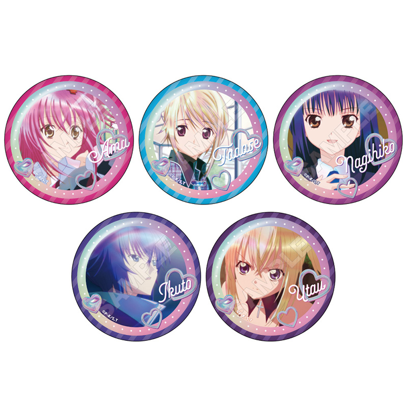 しゅごキャラ！ ホログラムレタッチ 缶バッジ 全5種