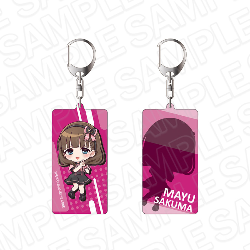 アイドルマスター シンデレラガールズ　両面キーホルダー　佐久間まゆ　サブカルファッション デフォルメ ver.