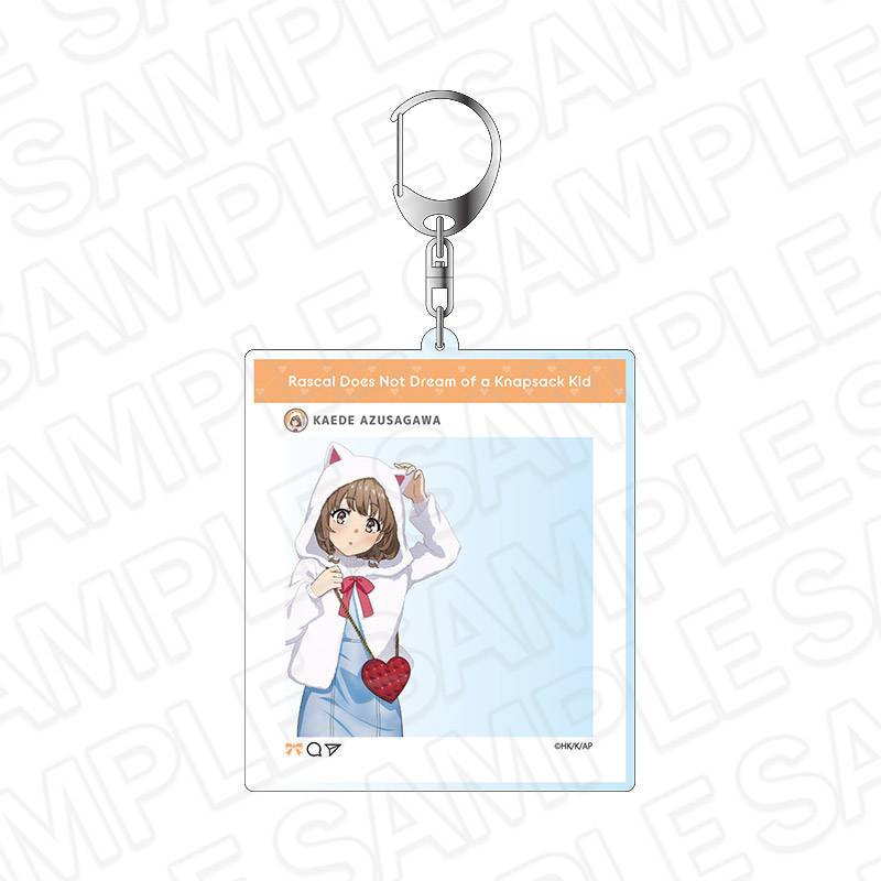 青春ブタ野郎はランドセルガールの夢を見ない　SNS風キーホルダー　梓川花楓　winter ver.