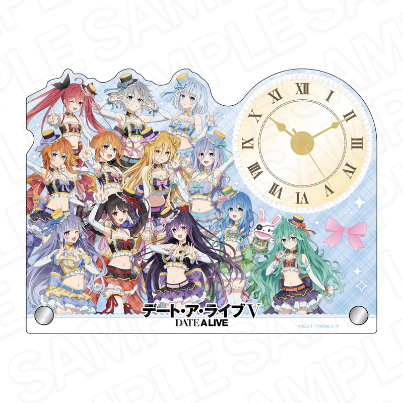 デート・ア・ライブV　アクリルクロック　12周年アイドル ver.