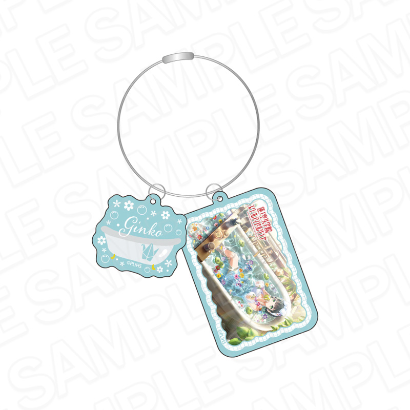 ワイヤーキーホルダー　百生吟子　Ｈｅｒ－ｂａｔｈ－ｒｉｕｍ　ｖｅｒ．