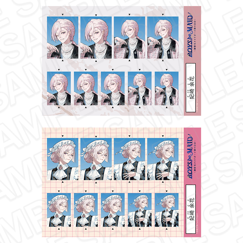 証明写真風ステッカーセット　妃崎　余花　Ｅｖｅｒｙｄａｙ　Ｃｌｏｔｈｅｓ　ＡＷ　ｖｅｒ．