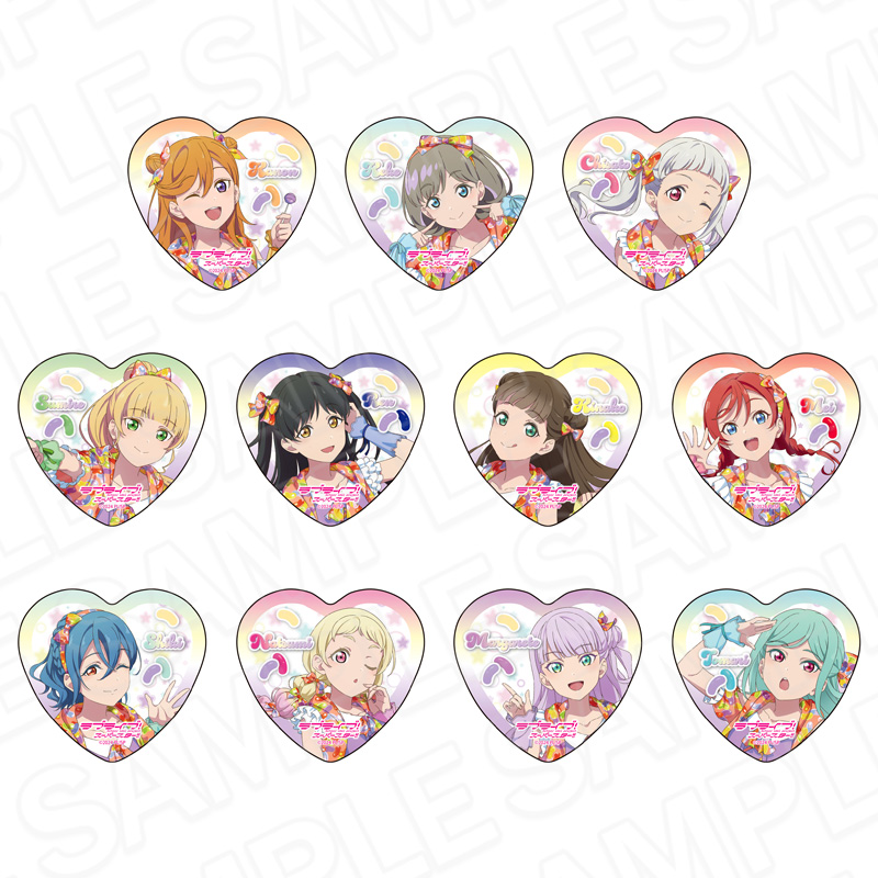 ハート型カンバッジ　Ｃａｆｅ　ｐａｒｔｙ　ｖｅｒ．