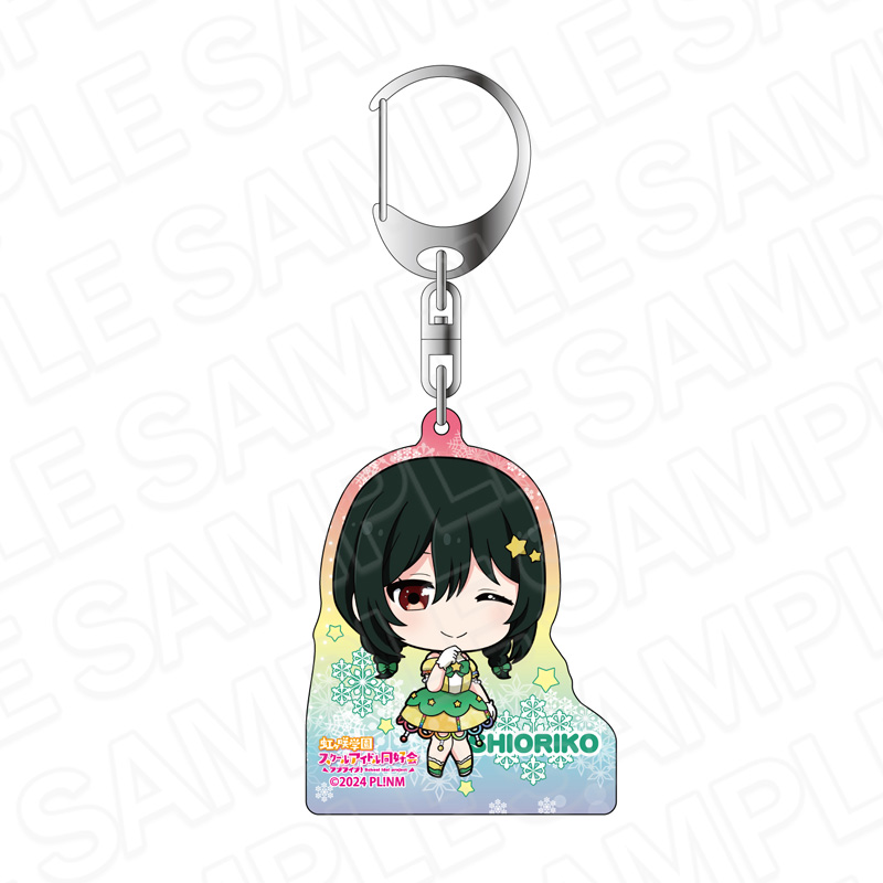 ホログラムキーホルダー　三船栞子　イルミネーション　デフォルメ　ｖｅｒ．