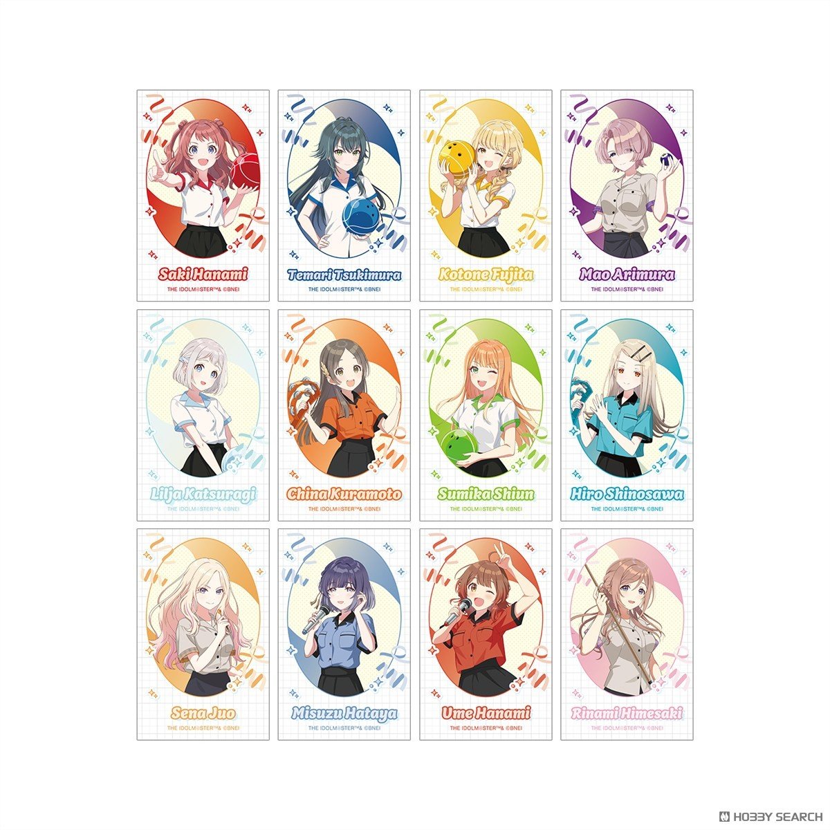 学園アイドルマスター 描き下ろし ボウリングシャツver. トレーディングインスタントカメラ風イラストカード