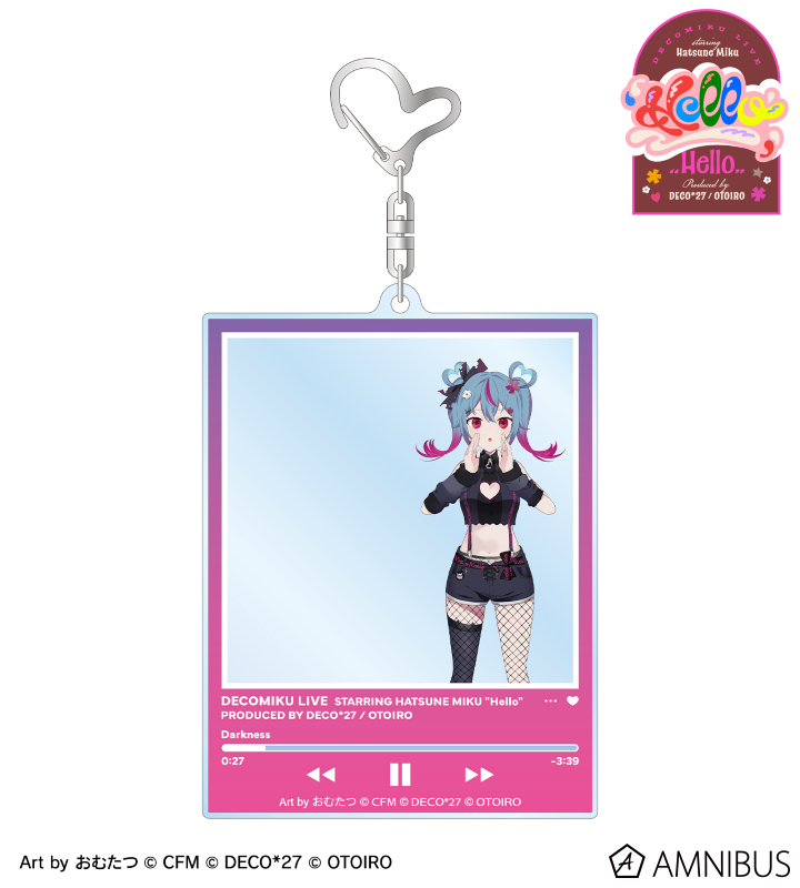 デコミク (ダークネス) Art by おむたつ フォトフレーム風BIGアクリルキーホルダー