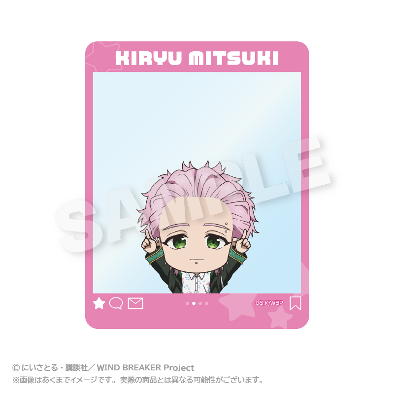 ＳＮＳ風アクリルカード　ぽいんつｖｅｒ．　桐生　三輝