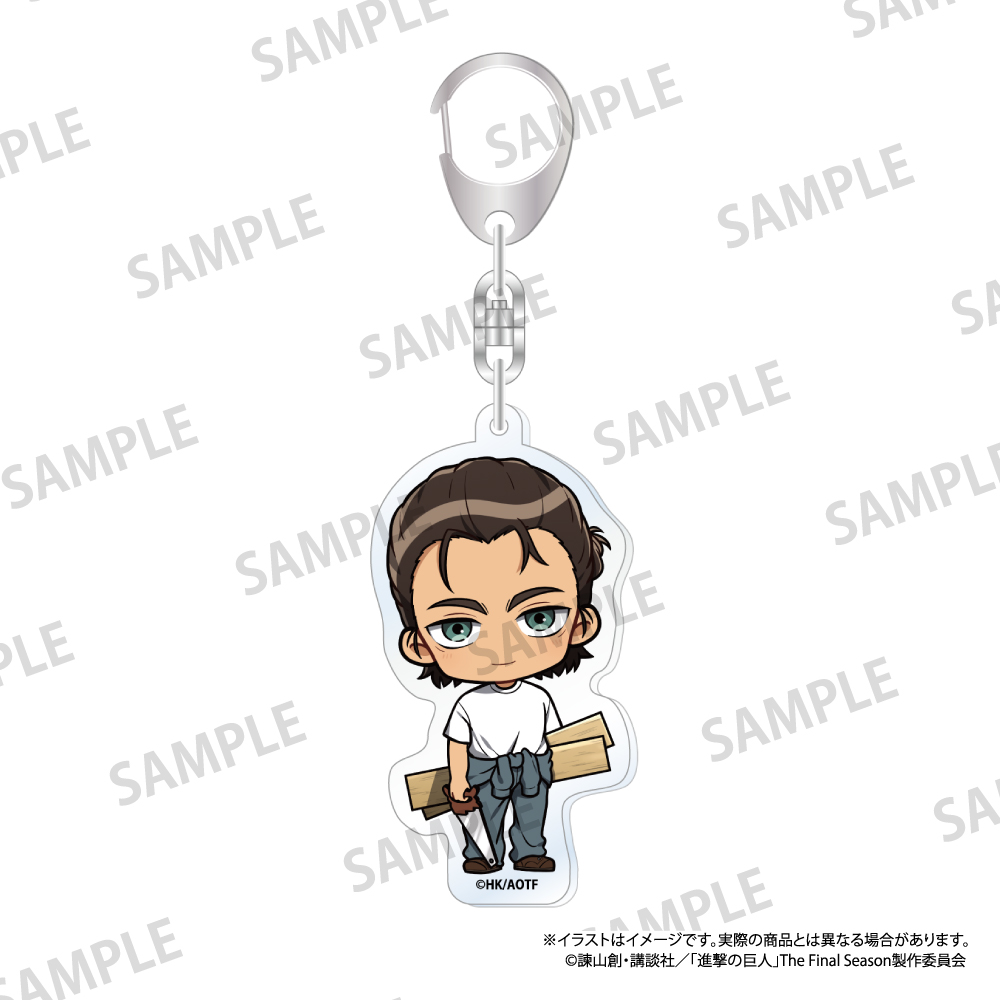 進撃の巨人　アクリルキーホルダー　エレン・イェーガー（ミニキャラ）（ＤＩＹ）