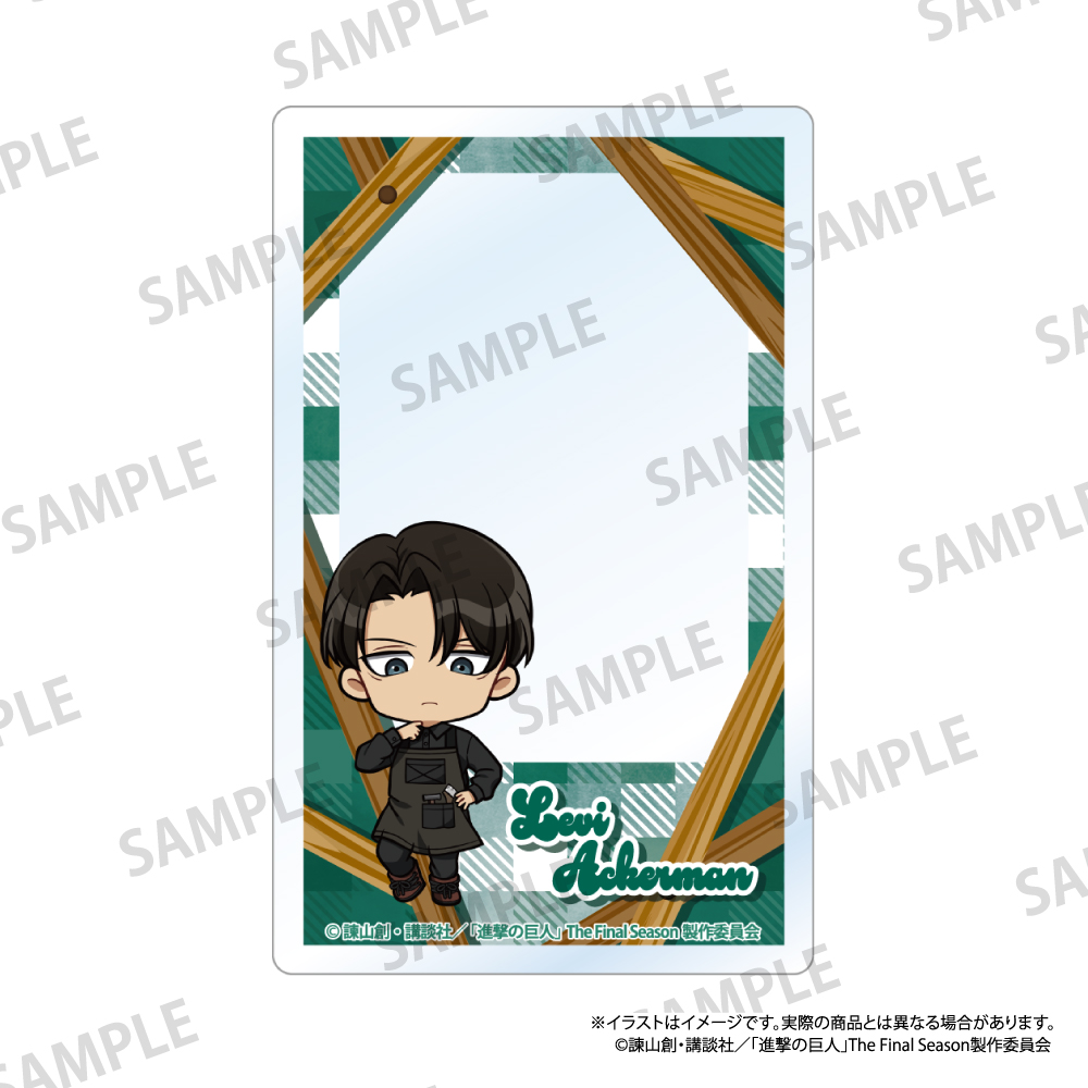 進撃の巨人　アクリルカード　リヴァイ・アッカーマン（ミニキャラ）（ＤＩＹ）