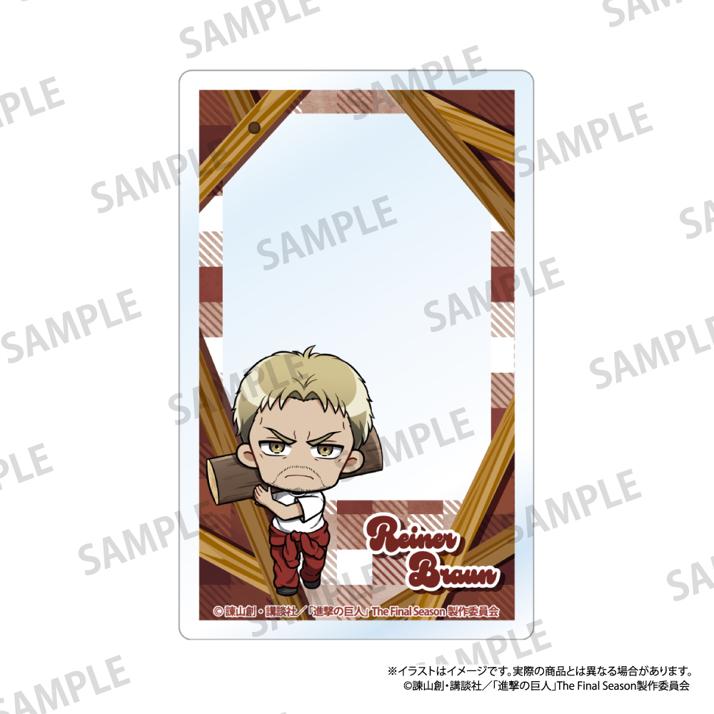 進撃の巨人　アクリルカード　ライナー・ブラウン（ミニキャラ）（ＤＩＹ）