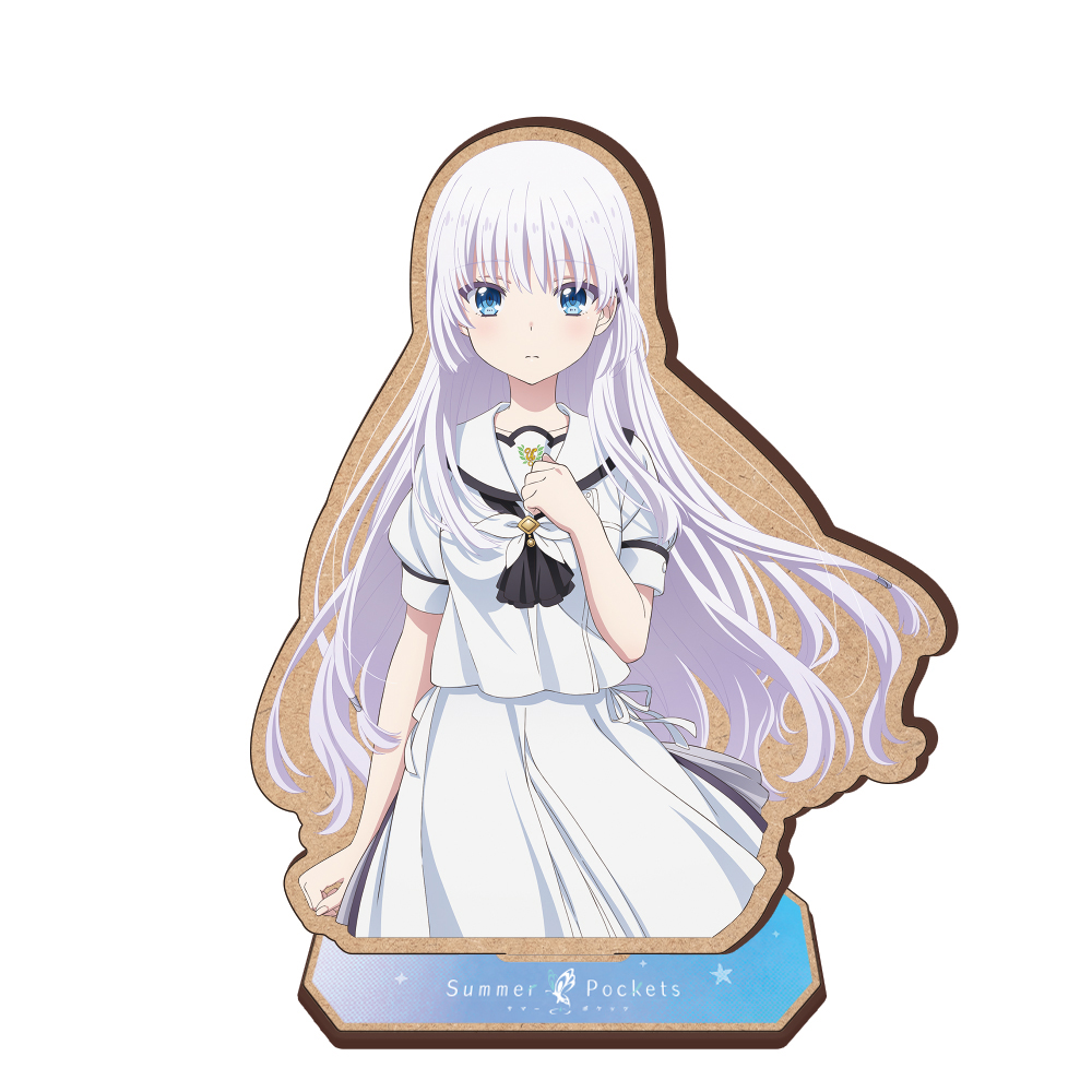 『Summer Pockets』木製キャラスタンド 鳴瀬しろは