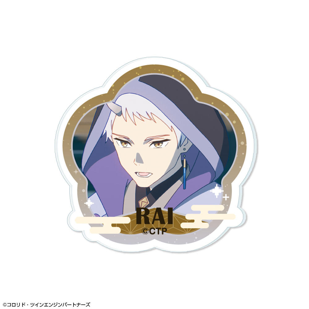 超かぐや姫！ アクリルバッジ デザイン13(駒沢雷)