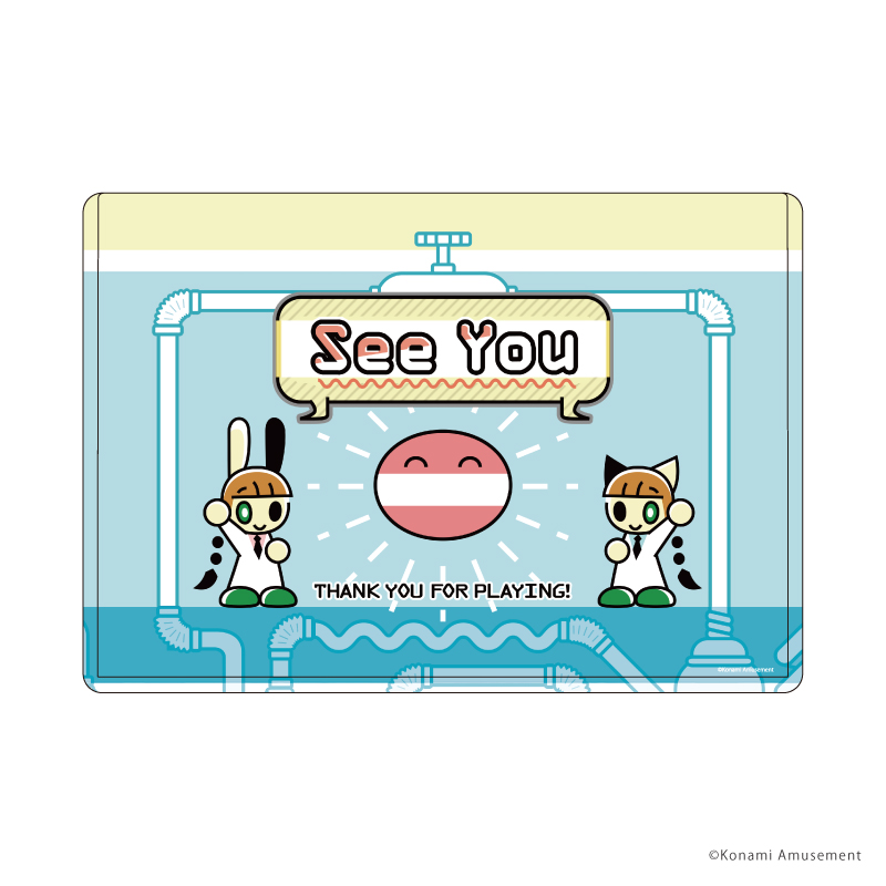 キャラクリアケース「pop'n music UniLab&DDR」01/ミミ&ニャミ(公式イラスト)