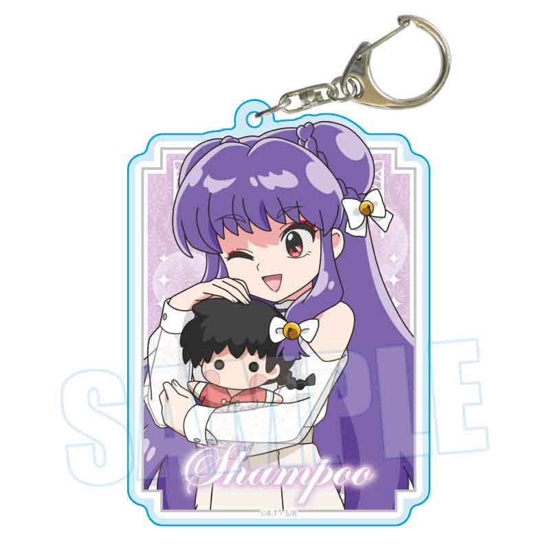 ちょいデカアクリルキーホルダー らんま1/2 シャンプー(ぬいぐるみといっしょ)
