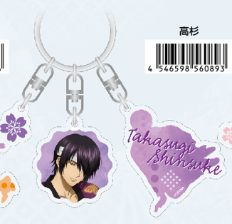 銀魂 うたたね 3連アクリルキーホルダー（高杉）