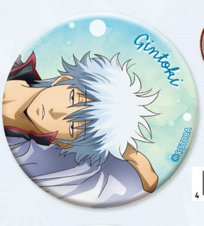 銀魂 うたたね グリッター缶バッジ（銀時）