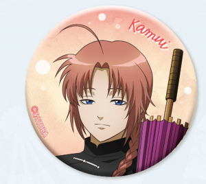 銀魂 うたたね グリッター缶バッジ（神威）