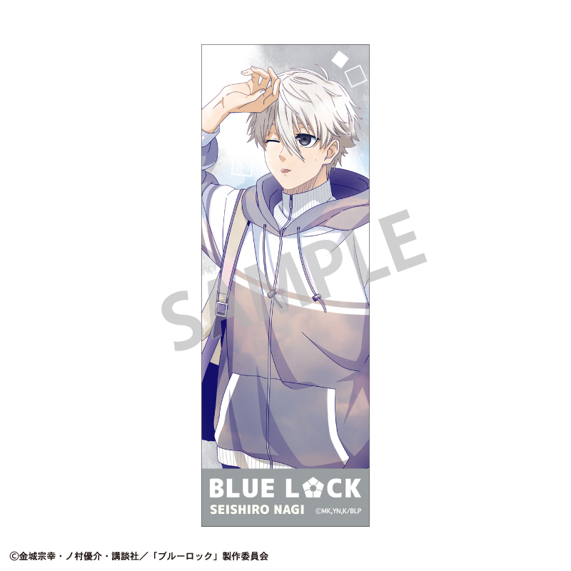ブルーロック　ロングスクエア缶バッジ　凪 誠士郎／ノスタルジー／カミアニTOUCH