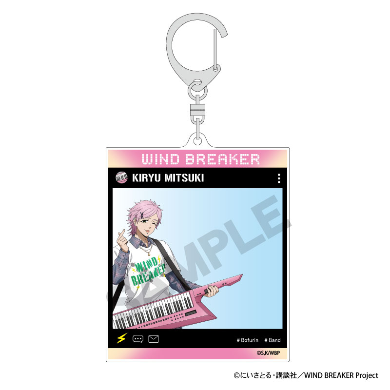 WIND BREAKER　SNS風アクリルキーホルダー　桐生三輝　バンド