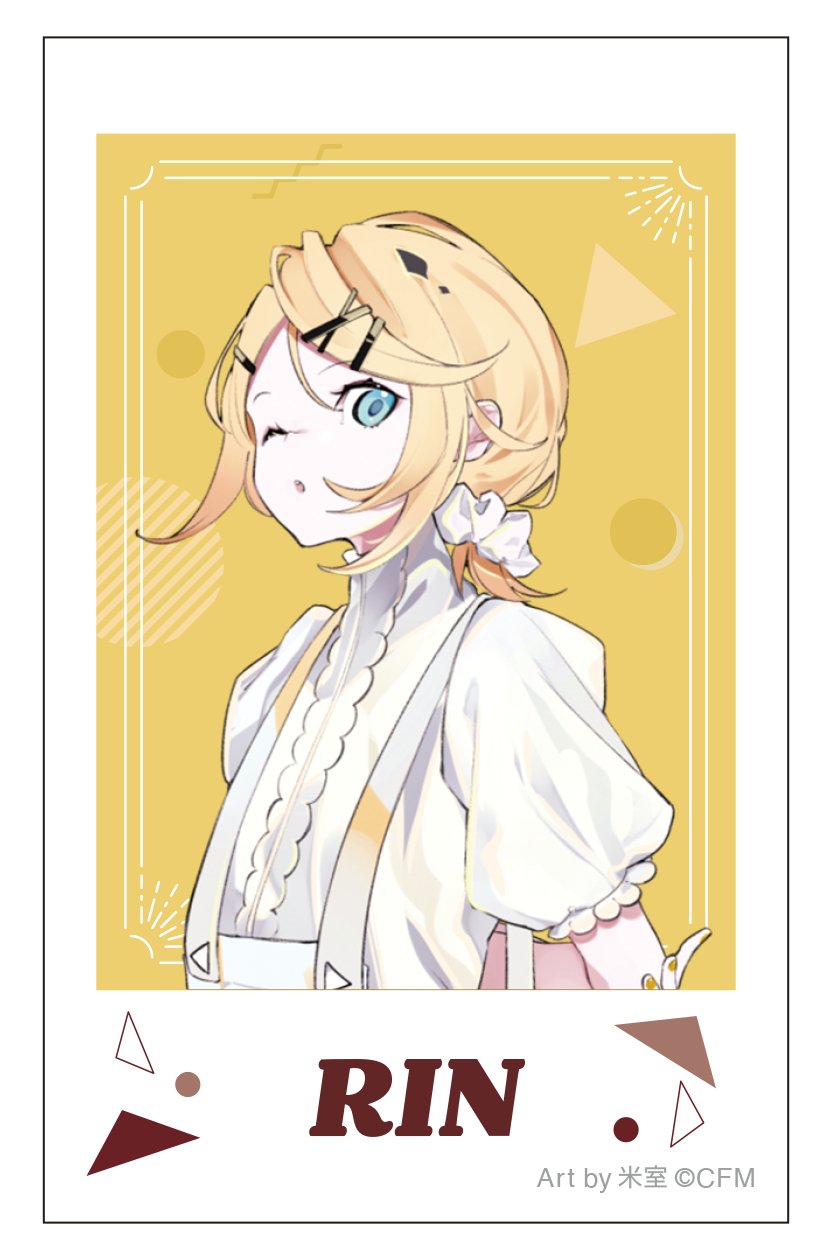 初音ミクシリーズ チェキプリント／鏡音リン　私服　Art by 米室