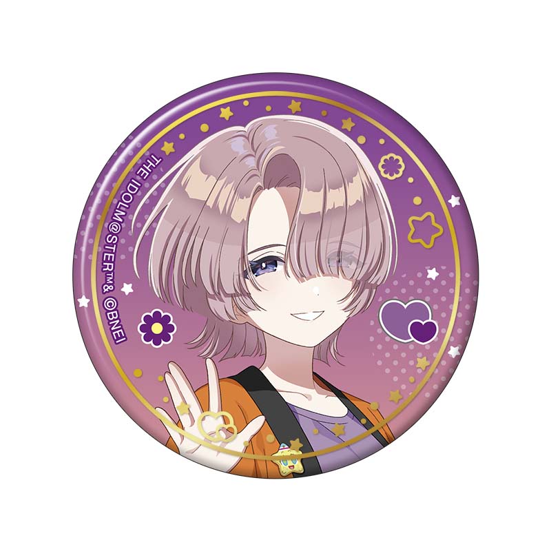 学園アイドルマスター 箔押し缶バッジ／有村麻央　初星文化祭フェア