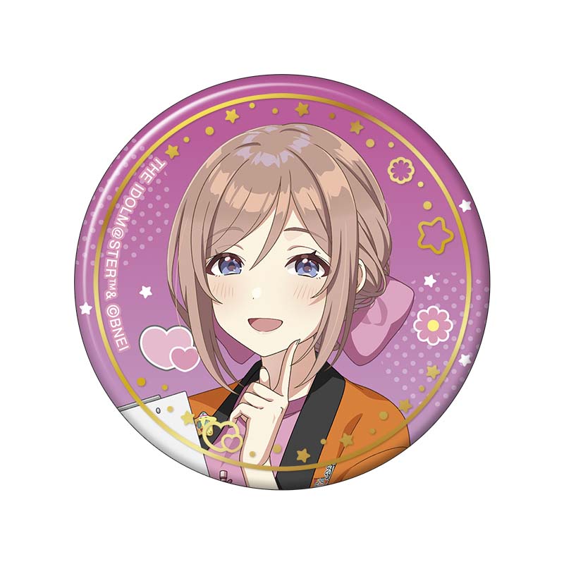 学園アイドルマスター 箔押し缶バッジ／姫崎莉波　初星文化祭フェア