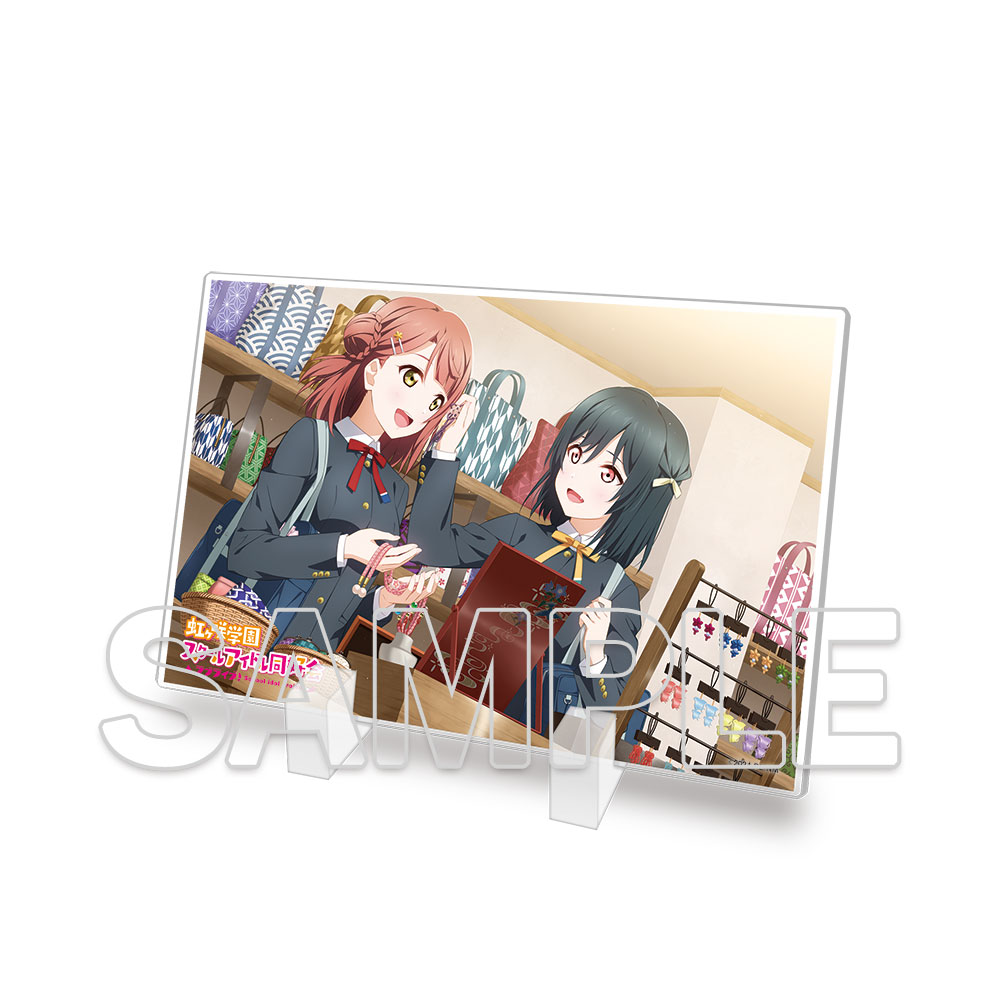 ミニアクリルプレート　歩夢＆栞子