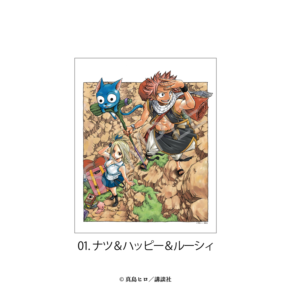 FAIRY TAIL キャンバスボード 01.ナツ＆ハッピー＆ルーシィ