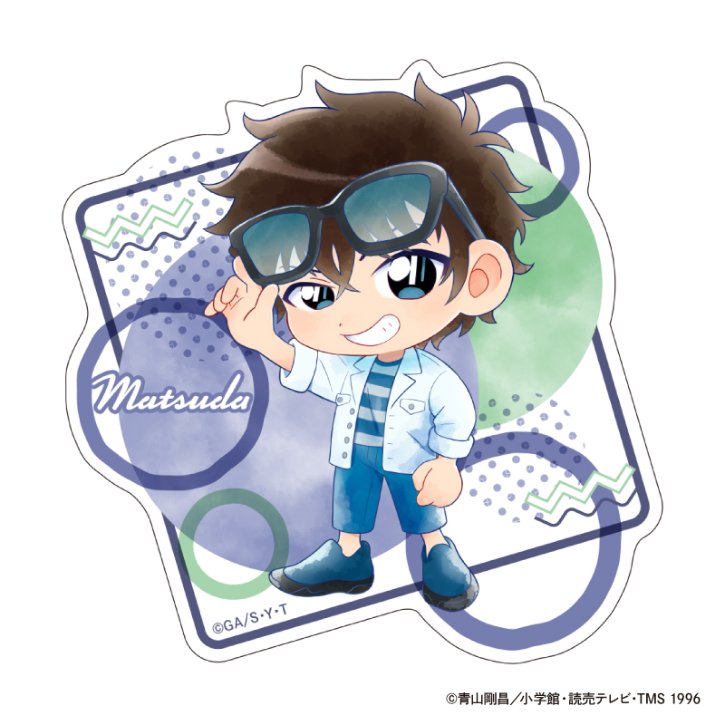 名探偵コナン ダイカットクリアステッカー Seasideデフォルメ (松田 陣平)