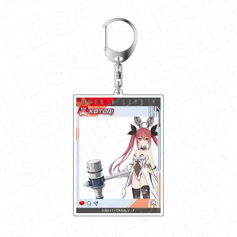 デート・ア・ライブV　SNS風アクリルキーホルダー　五河琴里　サイバーバニー ver.