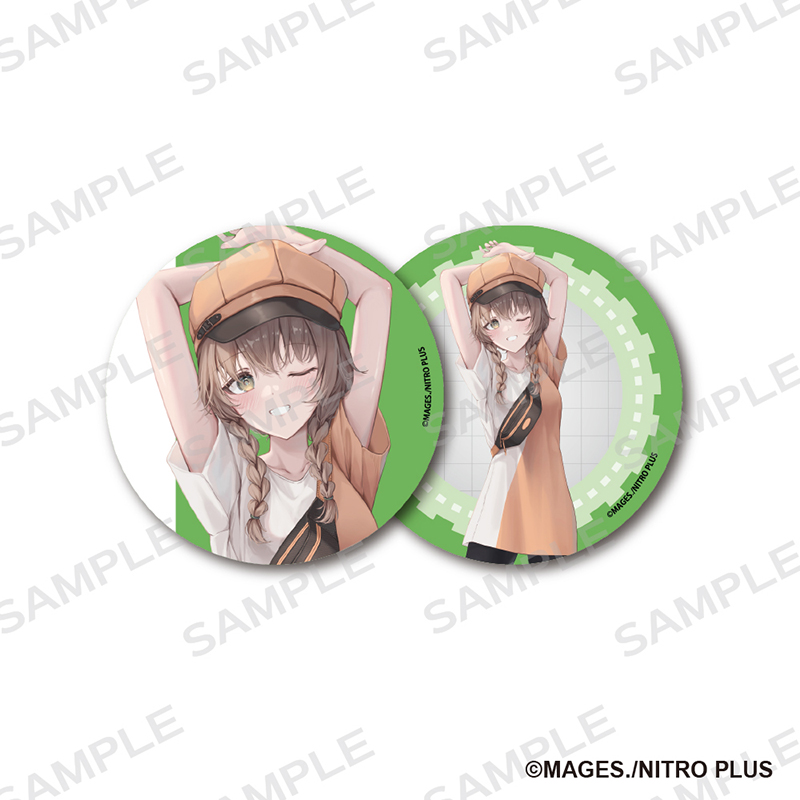 ANIMEMART / STEINS;GATE 76㎜缶バッジ2個セット 描きおろし 阿