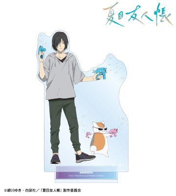 描き下ろし 的場静司&ニャンコ先生 シャボン玉ver. 特大アクリルスタンド