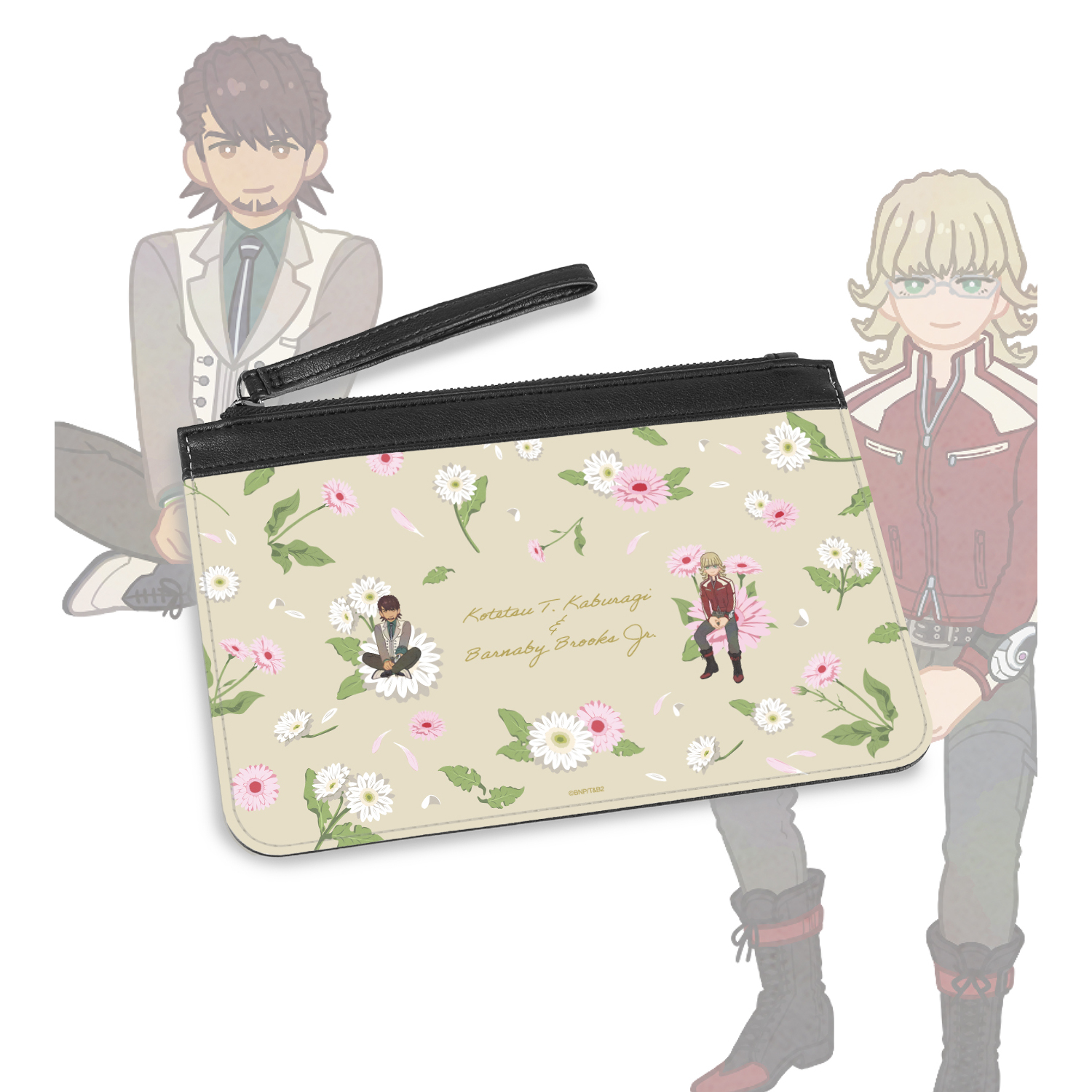 TIGER & BUNNY 2 鏑木・T・虎徹&バーナビー・ブルックス Jr. Botania PUレザーフラットポーチ