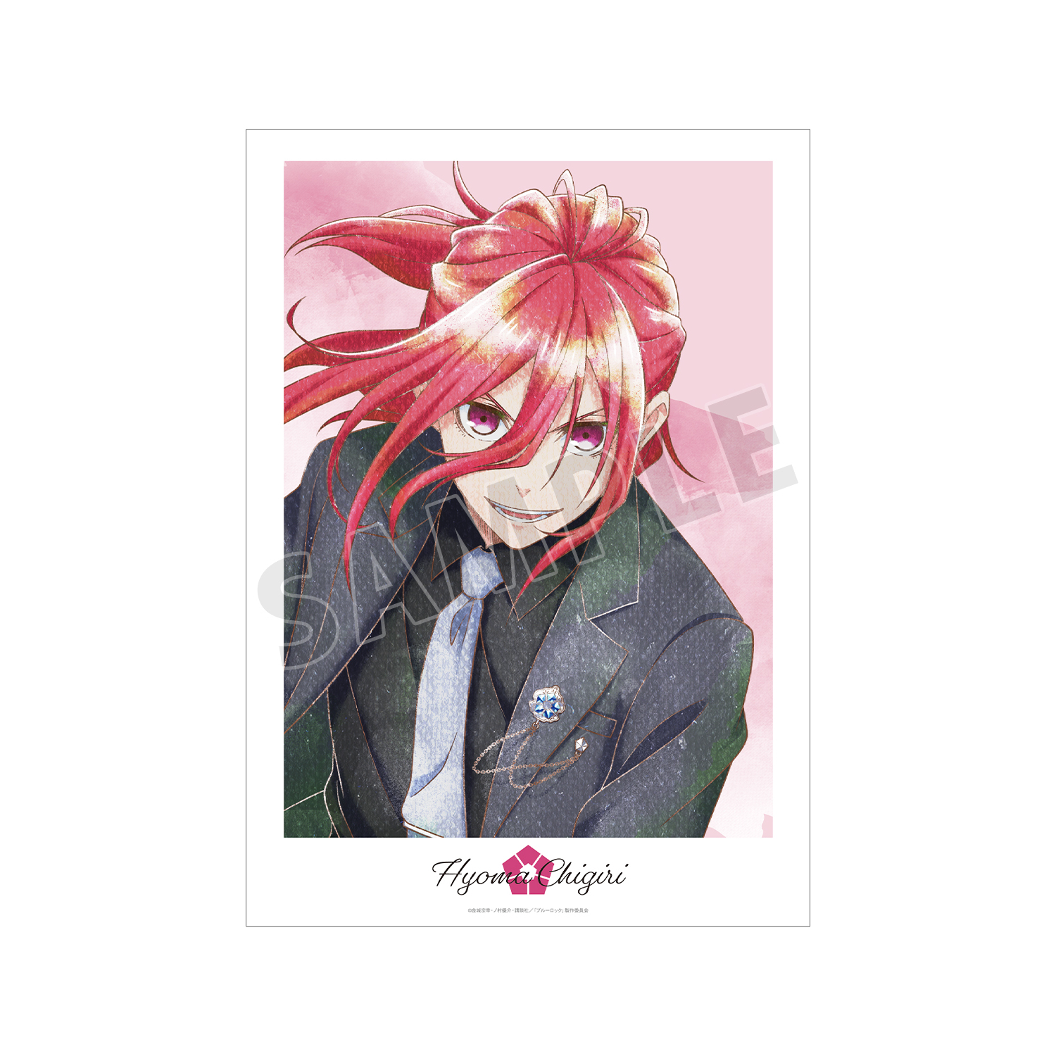 TVアニメ『ブルーロック』 描き下ろし 千切 豹馬 スーツモデルver. Ani-Art aqua label A3マット加工ポスター