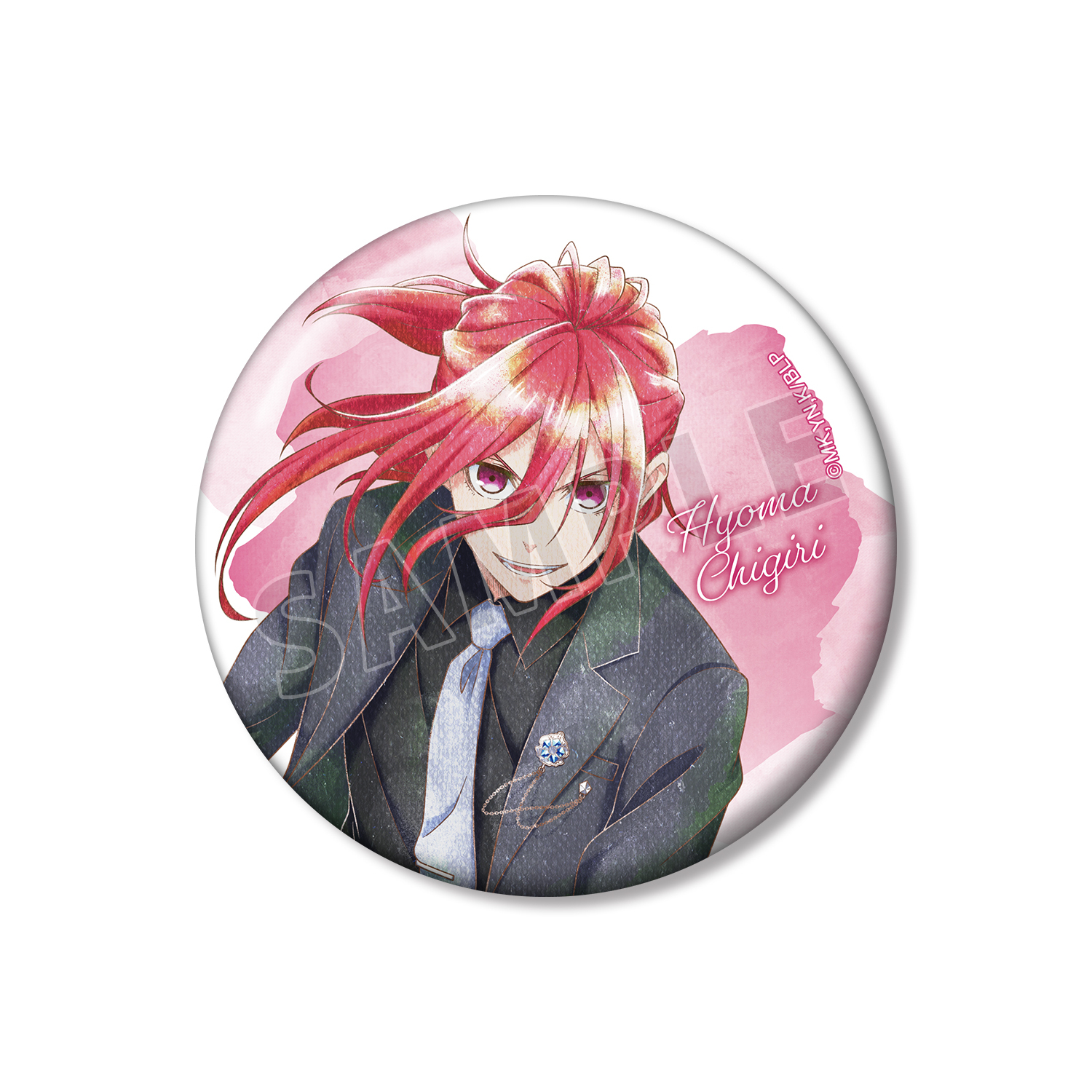 TVアニメ『ブルーロック』 描き下ろし 千切 豹馬 スーツモデルver. Ani-Art aqua label 75mm缶バッジ