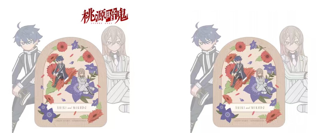 一ノ瀬四季&桃寺神門 Botania ダイカットステッカー