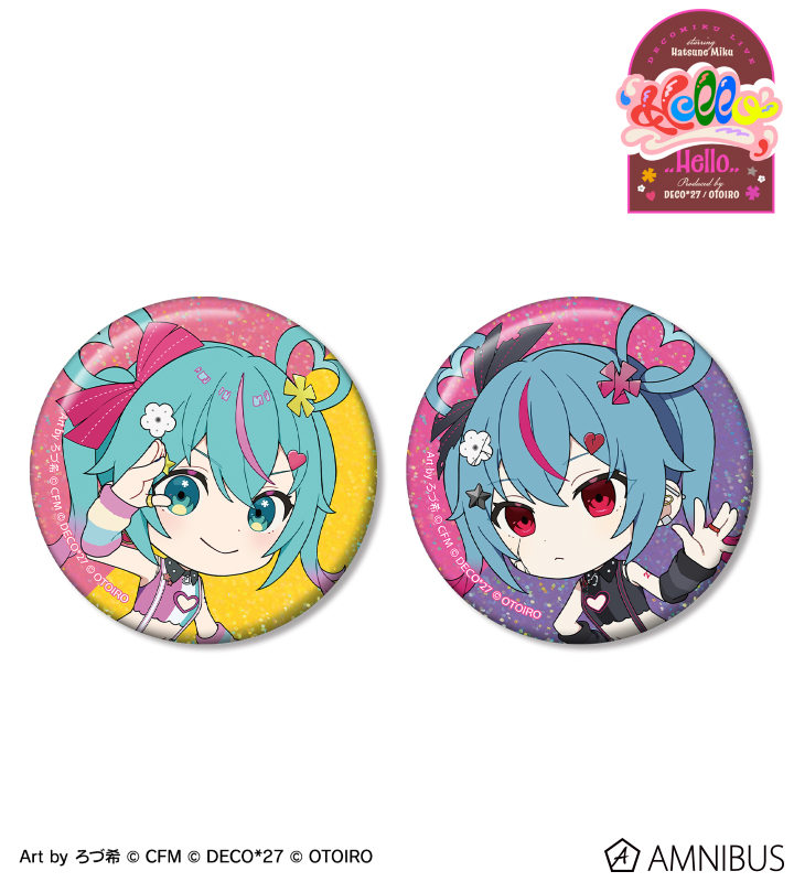 デコミク Art by ろづ希 ホログラム缶バッジ2個セット