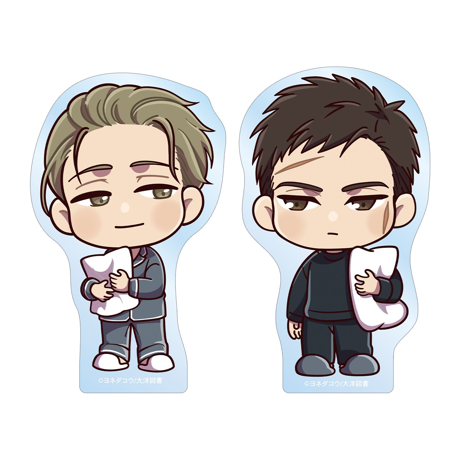 矢代&百目鬼 ちびキャラ ナイトウェアver. ダイカットステッカー2個セット