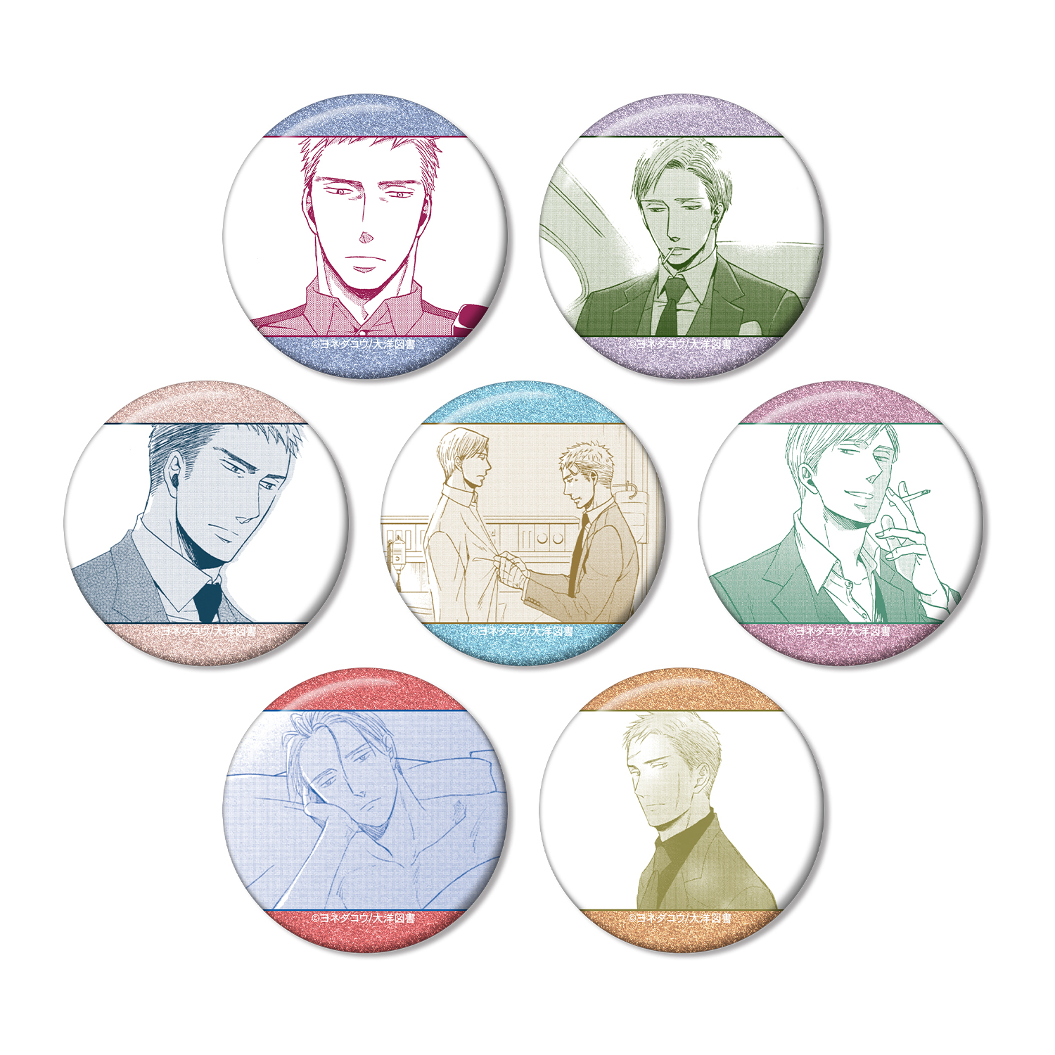 トレーディング原作コマグリッター缶バッジ(単位/BOX)