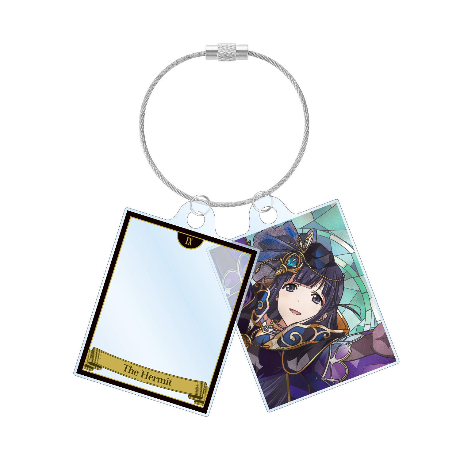 露崎 まひる Aure Glass 2連ワイヤーアクリルキーホルダー