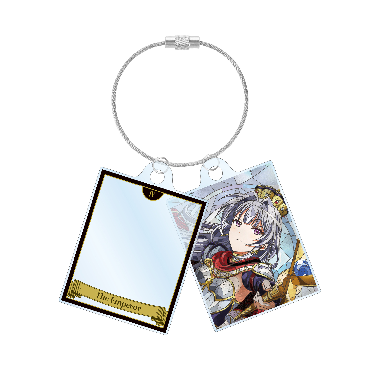 雪代 晶 Aure Glass 2連ワイヤーアクリルキーホルダー