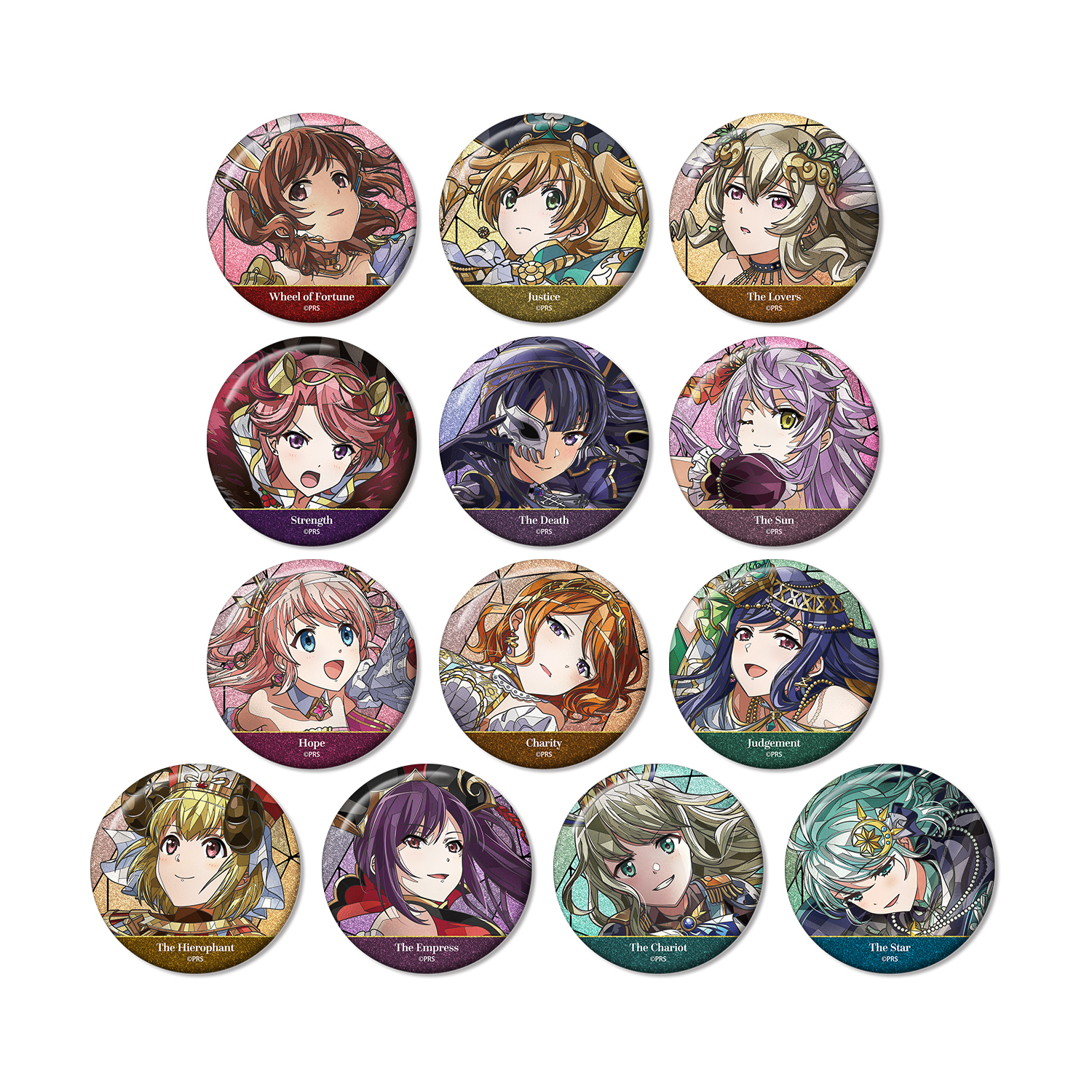 トレーディング Aure Glass グリッター缶バッジ ver.A(単位/BOX)