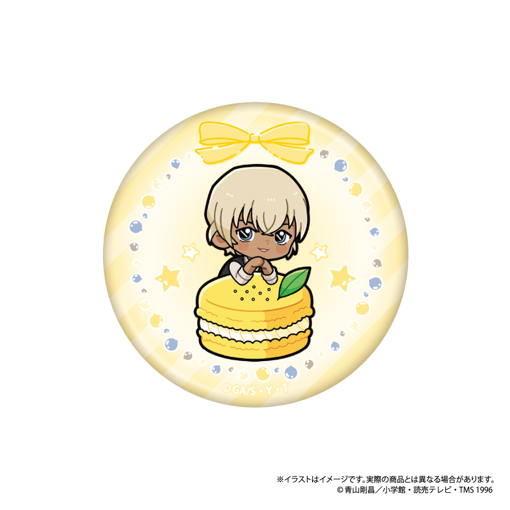 丸型缶バッジ 安室透SD（ﾏｶﾛﾝvol.1）｜名探偵コナン