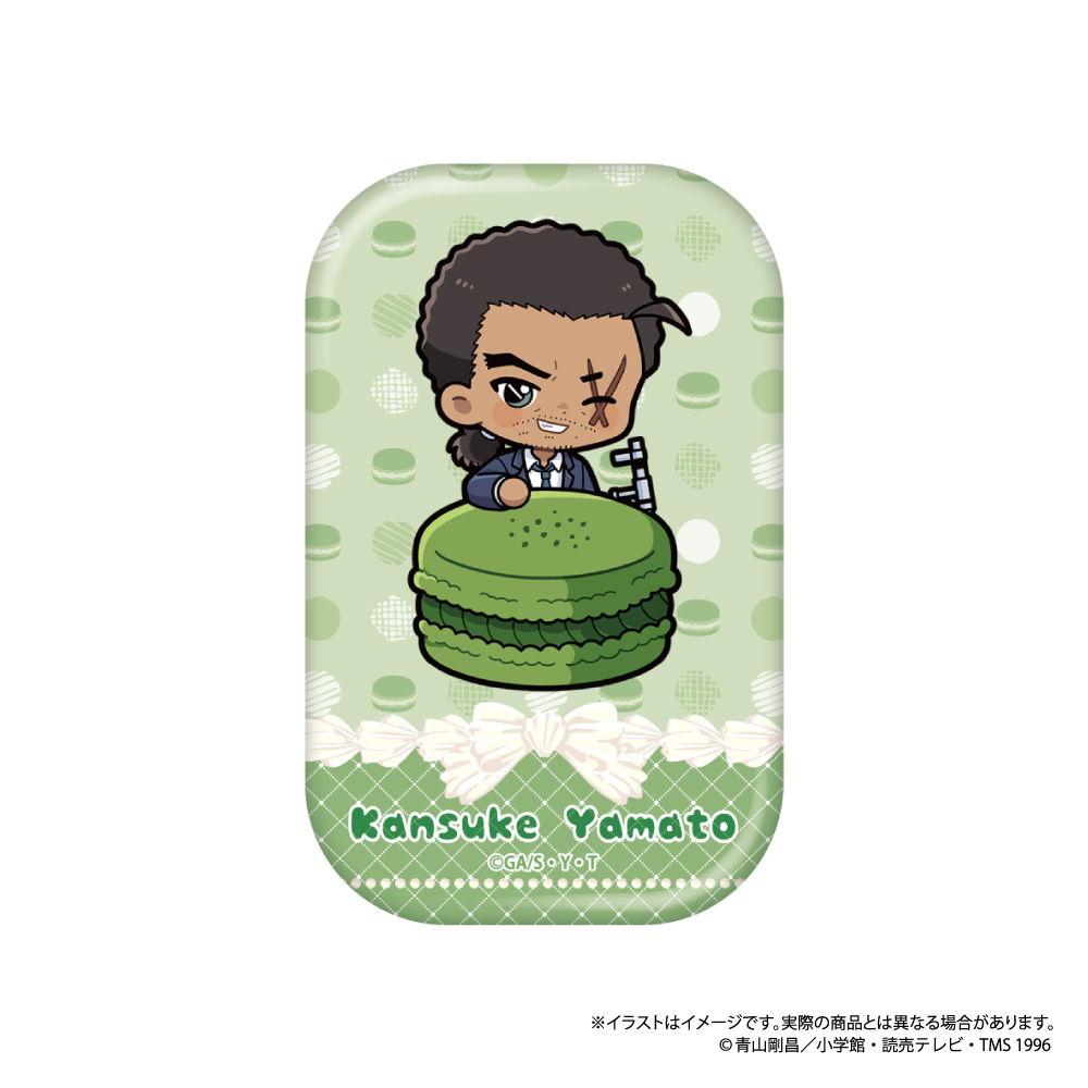 長方形型缶バッジ 大和敢助SD（ﾏｶﾛﾝvol.1）｜名探偵コナン